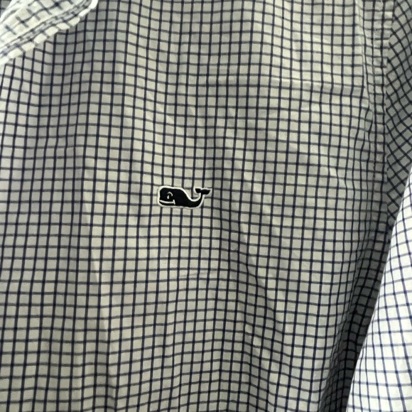 Vineyard Vines Men's Navy Grid Shirt - Picture 3 of 4
